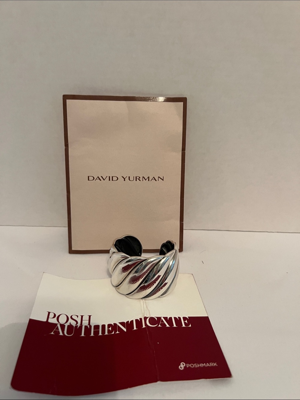 David Yurman Silver Twisted Cuff Bracelet